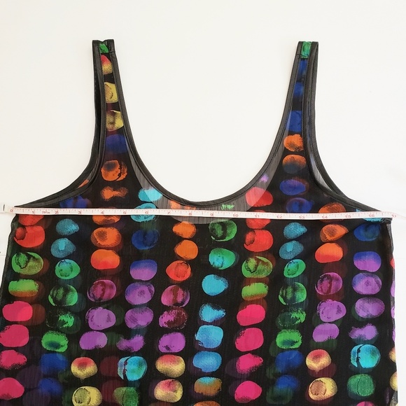 PJK Patterson J. Kincaid Sheer Polka Dot Top - Picture 7 of 8